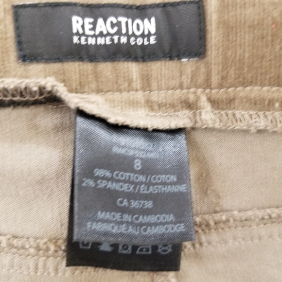 Reaction by Kenneth Cole Brown Corduroy Pants size 8 - Picture 2 of 12